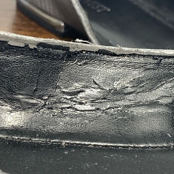 Nine West Women's Snakeskin Cap Toe Slip-On Ballet Flat Shoes Gray Size 7.5 - Picture 8 of 8